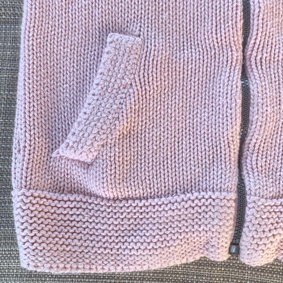 Baby GAP Pink Sweater- Zipper- Hood with Ears - Knit- Age 3 Years - Picture 2 of 12